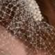 Birdcage Veil with Fresh Water Pearl Cluster, Bridal Hair Piece, Wedding Veil, Birdcage Veil, Bridal Pearl Hair Comb