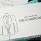 Will You Be My Groomsman, Best Man, Wedding party... Bridal Party Tuxedo Suit Invitation Cards - Fun Way to Ask Groomsmen Cards (Set of 6)