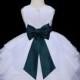 37 color sash choose White Flower Girl dress organza easter sash pageant wedding bridal  bridesmaid toddler 12-18m 2 4 6 6x 8 9 10 12 