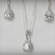 Set of 6 Crystal Bridesmaid Jewelry Set Crystal Bridal Jewelry Set Crystal Pendant and Earrings Wedding Jewelry Set
