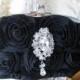Black purses, bridal clutches, bride, bridesmaid, wedding, bridal hand bag, rhinestones brooch, bridal purse, wedding clutch, bridal handbag