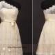Short Lace Bridesmaid Dress Short Lace homecoming dress Prom dress Ball Daffodil Party Dress