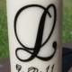 Monogrammed Candle - Unity Candle - Personalized Candle