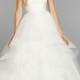 Satin,organza Court Train Low A-line Empire Wedding Dress