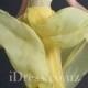 Asymmetrical One Shoulder Sleeveless Yellow Chiffon Cascaded Evening Dress