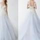 Stunning 2015 Wedding Dresses New Style Kelly Faetanini Lace V-Neck Applique A-Line Tulle Spring Bridal Gown Ball Dress Court Train Online with $126.39/Piece on Hjklp88's Store 