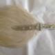 Headband Mariage, Gatsby Feather Headband Cream OR Black Feather, Wedding Headband Bridal Headpiece Flapper 1920s Headband Black Feather