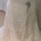 Ivory French Lace & Chiffon Staples Wedding Dress Size 10