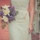 Lace Cotton Guipure Sweetheart A-line "Evangeline" Wedding Dress