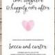 Printable engagement party invitation / Modern Wedding / Love Laughter and Happily Ever After / printable digital file