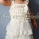 Rustic Flower Girl Dress - IVORY Toddler Lace Petti Dress - Country Wedding Flower Girl Dress - Vintage Wedding Dress - Girl Baptism Dress