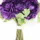Purple Ranunculus Bouquet  - Artificial Flower Bouquet, Artificial Flower, Wedding Bouquet, Bridesmaid Bouquet, Clutch Bouquet