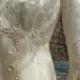 Glorious vintage wedding dress lace appliques poet sleeves exceoptiona; style fairy celtic midevil dress