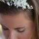 Tulip Bridal Headband, Hair Accessories, Wedding Head band, Swarovski tiara, pearl headband, Crystal headband