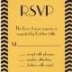 Art Deco RSVP 3.5" X 5" Invitation Card