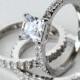 cz ring, cz wedding ring, cz engagement ring, wedding ring set, ring set, cz wedding set cubic zirconia size 5 6 7 8 9 10 - MC1082691AZ