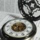 Celtic Knot Pocket Watch with Chain Love Knot Gold Bronze Mechanical Groomsmen Gift Fast Shipping