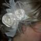 Bridal Headpiece, Vintage style hair accessory, wedding accessory, bridal hairpiece, fascinator, bridal accessory, wedding hairpiece -CLAIRE