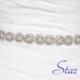 SALE STEPANIE Wedding crystal pearl bridal sash , belt