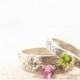 Gemstone Stacking Ring - Promise Ring - Silver Ring - Engagement Ring