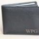 Monogrammed Bi-Fold Men's Genuine Leather Wallet, Man Engraved Wallet, Groomsmen Gift, Personalized Wallet, Gift for Men, Custom Man Wallet