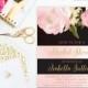Romantic Garden Peonie Flowers Stripes Blush Pink Bridal Shower Invitation Printable
