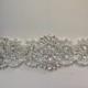SAMPLE SALE - Wedding Belt, Bridal Belt, Sash Belt, Crystal Rhinestone & Off White Pearls  - Style B200099EXL