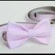 Pink Seersucker Collar and Leash Wedding Set, Flower or Bow Tie