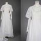 80s Wedding Dress - Vintage 1980s Princess Diana Style White Organza Bridal Gown