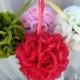 Pomander kissing ball - SALE - flower girl wedding flower ball aisle runner wedding decoration