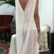 White Bridal Nightgown Keyhole Fitted with Loose Train Effect Back Wedding Lingerie Sarafina Dreams 2014 Bridal Sleepwear