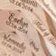 6 - Personalized Bridesmaid Hangers - Engraved Wood Hangers
