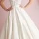 Chapel Train Natural Waist Sweetheart Taffeta,lace A-line Wedding Dress