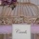 Gold Birdcage Wedding Card Holder / Card Box / Lavender Wedding Decor / Wedding Cardholder / Birdcage / Lilac Wedding / Elegant Birdcage - New