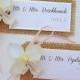 Orchid Rustic Escort Card For Garden Wedding
