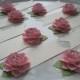 Pink Paper Flower Place Cards