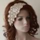 Wedding Rhinestone Headband, Wedding Veil,  Bridal Veil, Wedding Hair Accessory , Vintage Inspired, Bridal Hair Accessories