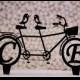 Wedding Cake Topper Bicycle for Two with Your Initials