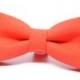 Dark Coral Bow Tie for Boys, Toddlers, Baby - pre tied bowtie