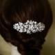 Vintage Inspired crystal Hair Comb, bridal hair comb, wedding hair accessories, bridal hair, rhinestone comb - Made to order