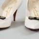 Vintage Shoe Clips Black and Marcasite Beads Preppy Retro 1920s 1930s 1940s 1950s Mod Art Deco Shoe Clips Wedding Shoes Bridesmaid