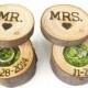Wedding Ring Bearer Box, Mr and Mrs Engagement Ring Box, Wood Ring Box, Tree Branch Ring Box
