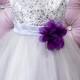 Flower Girl Dress - Silver, White, Black Sequin Flower Girls Dress - Junior  Bridesmaid Special Occasion Girls Toddler Dress (ets0155sv)