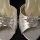 Winter Wedding Bridal Shoes with Crystal Snowflake Wedding Shoes Over 100 Custom Color Choices