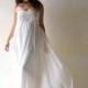 Empire Wedding Dress, Strapless Wedding Dress, Art Nouveau wedding dress, wedding gown, silk wedding dress, long wedding dress, fairy gown