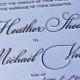 Letterpress Wedding Invitation - Traditional - Sample