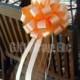 6 Peach Melon Pull Bows Tulle Beach Wedding Pew Decorations Church Aisle