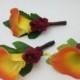 CuSToM MaDe To oRDeR oRaNGe ReaL TouCH CaLLa LiLieS BouToNNieReS WooDSeY FaLL WeDDiNG FLoWeRS