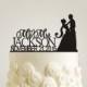 Mr and Mrs Wedding Cake Topper with Date - Rustic Cake Topper Wedding - Wooden Wedding Cake Topper - Shabby Chic Cake Topper