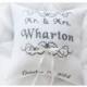 Mr & Mrs ring pillow, Ring bearer pillow ,wedding pillow , wedding ring pillow, Personalized ring bearer pillow , embroidered pillow (BRP12)
